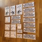 Ford Transit Taxi Minibus Mk8 & MK9 2014 On PSV Legal Sticker Set LAMINATED!