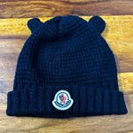Moncler Enfant Bear Wool Beanie Hat With Teddy Ears Berretto Tricot 12-24mths