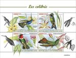HUMMINGBIRDS Hummingbird Birds/Bird MNH 4v-Stamp Sheet #2026 2022 Central Africa