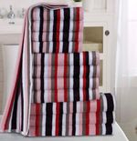 TOWELS BALE OF SIX (6) STRIPE, AMAZON UNSOLD RRP £69.99, 100% COTTON MADE LUXURY