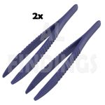 Non-Magnetic 5" Plastic Tweezer 2x tweezers lightweight jewellers watch tool