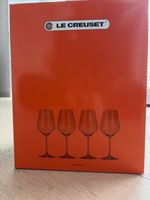 Le Creuset Bordeaux Red Wine Glasses × 4 Lead Free Crystal 65cl Made In Germany