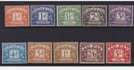 GB QEII 1955-57 Postage Dues Edward Crown Wmk Set of 10 (D46-D55) Unmounted Mint
