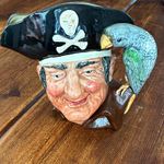 Royal Doulton Long John Silver D6335 Character Jug Ceramic Glossy England