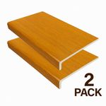 Golden Oak uPVC Capping Board 2m 2 Pack Window Sill Cover 150-300mm