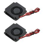 2 Pcs DC Brushless Cooling Blower Fan Cooler 4010 40x40x10mm DC12V 2 Pin