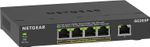 NETGEAR PoE Switch 5 Port Gigabit Ethernet Plus Network Switch, GS305P, 4Ports.