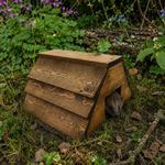 Lodge Wooden Hedgehog House Wood Hedge Hog Hibernation Garden Home Shelter Nest