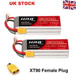 2pcs HRB 5000mAh 18.5V 5S LiPo Battery XT90 For RC Helicopter Car Truck Airplane