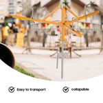 Collapsible Fencing Rope Cattle Dereeler Cable Spinning Jenny Wire Dispenser UK