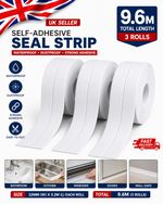 Bath Kitchen Caulk Tape Sealant Strip PVC Self Adhesive Toilet Wall Sealing Tape