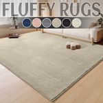 Extra Large Rugs Short Pile Soft Fluffy Anti-Slip Mat Living Room Bedroom Carpet