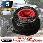 26500lbs 100ft For Dyneema Synthetic Winch Line Cable Rope Universal UK SHIP