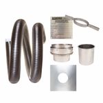 Flexible Flue Chimney Liner 316 Install Kit 4 Wood Multifuel 5" 125mm 6" 150mm