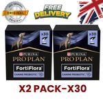 x2 Purina Pro Plan FortiFlora Dog Probiotic Supplement 30 x 1g Sachets