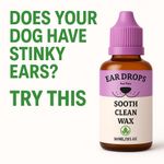 Dog Ear Drops 30ml | Black Seed Oil | Stops Itchy Smelly Waxy Ears Fast