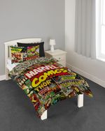 Marvel Comics Single Duvet Cover Bedding Set Avengers Marvel Bedding  Reversible