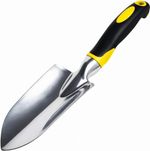 Garden Trowel Hand Shovel Stainless Steel Wide Head Rubber Grip Digging Tool