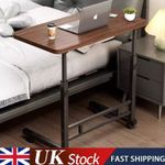Mobile Over Bed Chair Table Hospital Overbed Height Adjustable Laptop Tray Stand
