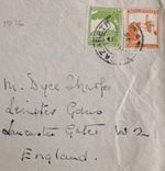 Palestine 1936 Nazareth Lancaster Gate London SM Dyce Sharp Cover A18