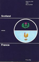 Scotland v France Five Nations International 4th February 1978