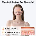 EASICUTI Heated Eye Mask Cordless Warm Eye Compress for Dry Eyes Blepharitis