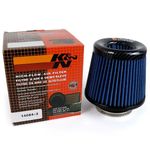 BLUE K&N 3inch 76mm Super Power Air Filter High Flow Performance Intake Cleaner