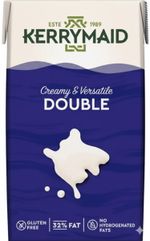 Kerrymaid 1L Double Cream UHT | Long Life | For Cooking, Baking | Pack 1 to 12