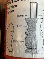 TREND Router Bit 92/12X1/2TC / Cornice Cutter For Edge Moulding 1/2 Inch Shank