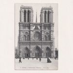 Notre Dame Cathedral. Paris France Vintage Postcard. E.L.D. No 1. Unposted.