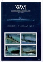 2014 Micronesia World War I British Submarines Stamp Sheet