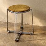 Vintage Chrome & Cork Stool from Alpax