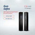 Gun Safe Cabinet Electronic Mechanical Steel Rifle Storage - Seller Pays Fees