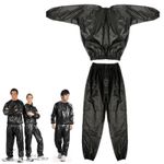 Heavy Duty Sauna Sweat Suit Exercise Gym Suit Fitness Weight Loss Anti-Rip uk