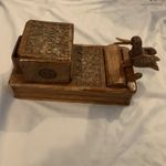 Vintage Mechanical Cigarette Box Dispenser w/Pecking Bird Made USA