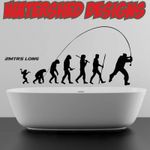 Fishing Tackle Box Sticker Cars,Tablets More Long Cast Carp Decal evolution