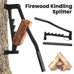 Wall Mounted Wood Kindling Splitter High Carbon Steel Manual Fire Wood Cutter