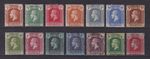 Cayman Islands GV 1921 Script CA Set. SG69 - 83. MM, Used. Cat approx £250.