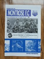 Montrose v Livingston 05/08/1995 Coca Cola Cup programme 1st match as Livingston