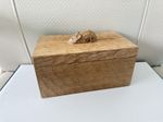 Collectable Rare Robert Thompson Mouseman Oak Lidded Trinket/Storage Box Wooden