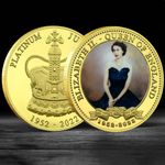 Queen Elizabeth II Platinum Jubilee Coin, 70th Anniversary 1952-2022 Medal