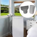 Flat Exhaust Hose Adapter for Portable Air Conditioner Vent Pipe Connector