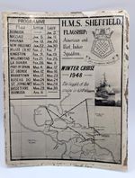 Royal Navy H.M.S Sheffield West Indies Squadron Winter Cruise 1948 Programme