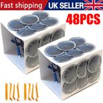 48PCS Tyre Puncture Repair Wired 6mm Plug Patches Mushroom