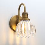 5.1" Tulip Glass Shade Retro Industrial Loft Bar Wall Lamp Wall Sconce Light