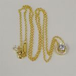 pandora Sparkling Round Halo Pendant Collier Necklace #45cm