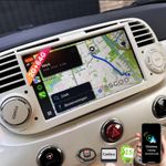 64G 7" For Fiat 500 2007-2015 Apple Carplay Android 15 Car Stereo Radio GPS WIFI