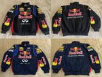 Unisex Adults F1 Team Racing Red Bull Jacket Embroidery Cotton Padded