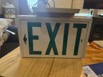 Vintage Double Sided Ceiling Mounted EXIT Sign - Untested