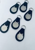 50 Pieces Key Fob/ Key Ring (Equates To 50p each ) Leather Oval  Bulk Selling